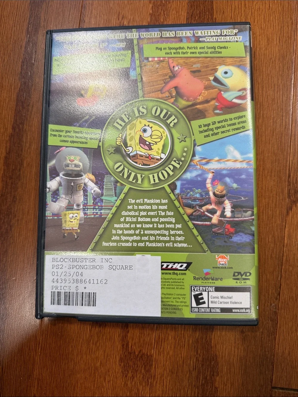 SpongeBob Battle for Bikini Bottom PS2 Black Label Complete with Manual 2003